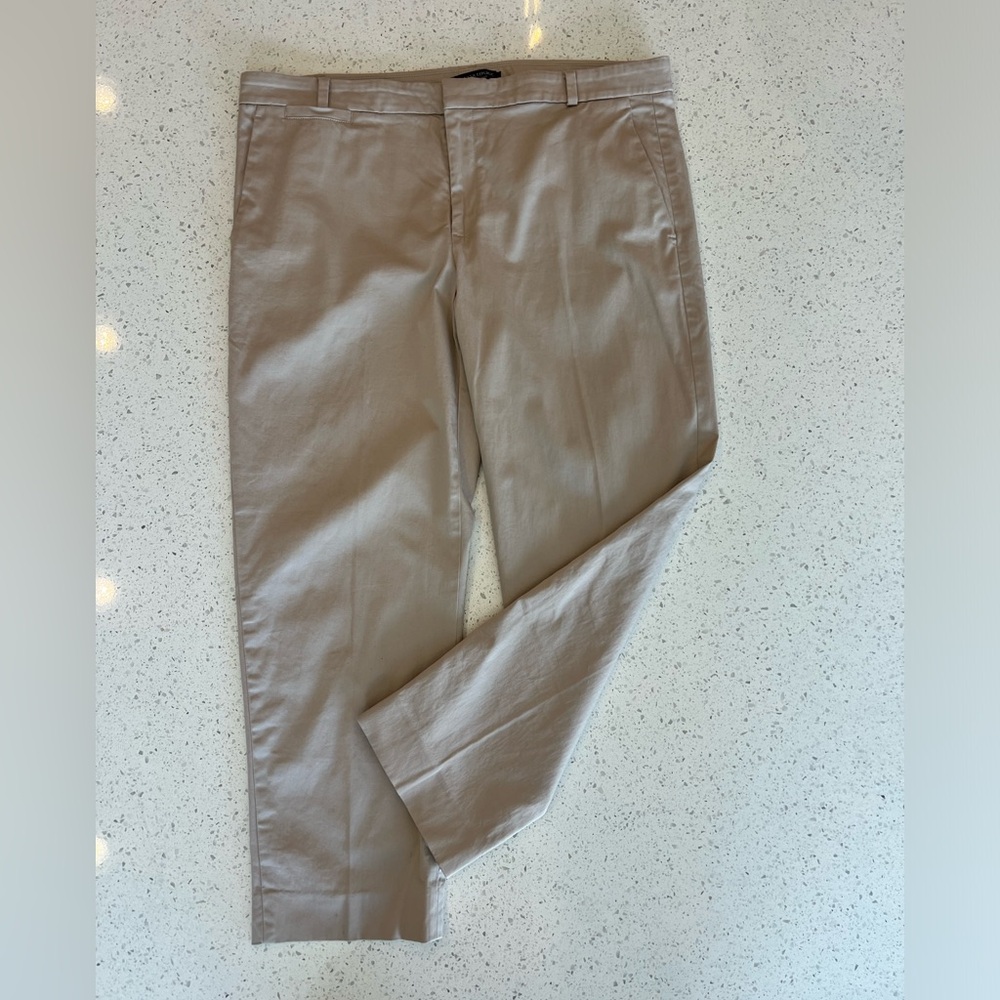 Banana Republic Avalon Crop Pant - Tan - Size 14
